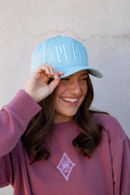 Pi Beta Phi Pastel Tone-on-Tone Hat