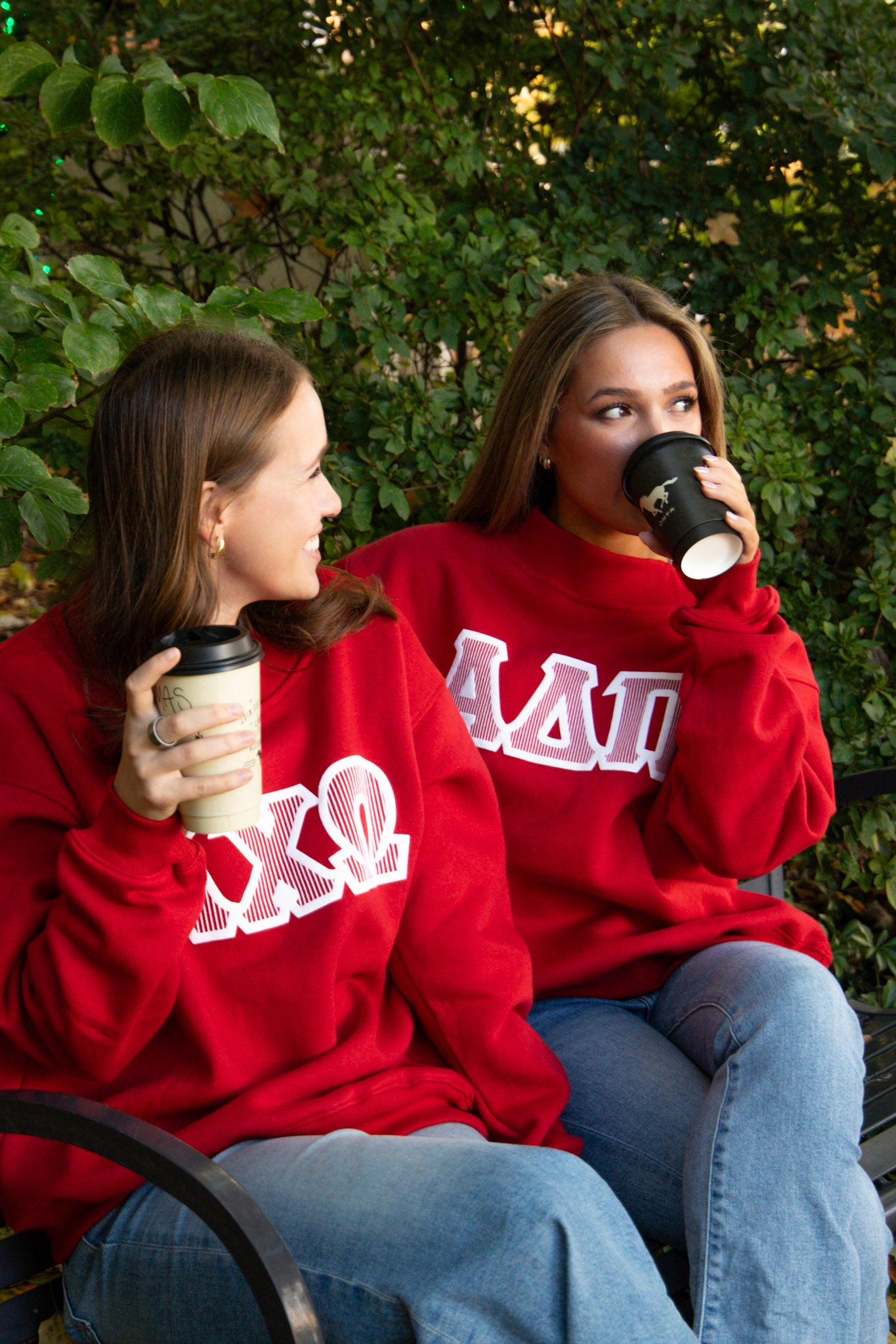 Alpha Phi Red Mockneck