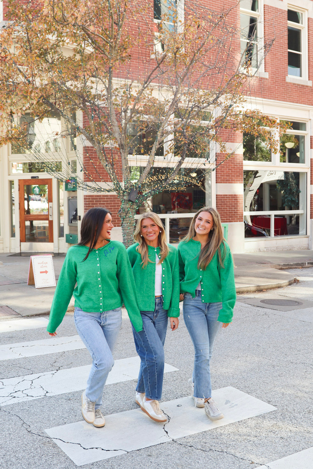 Sorority Green Cardigan
