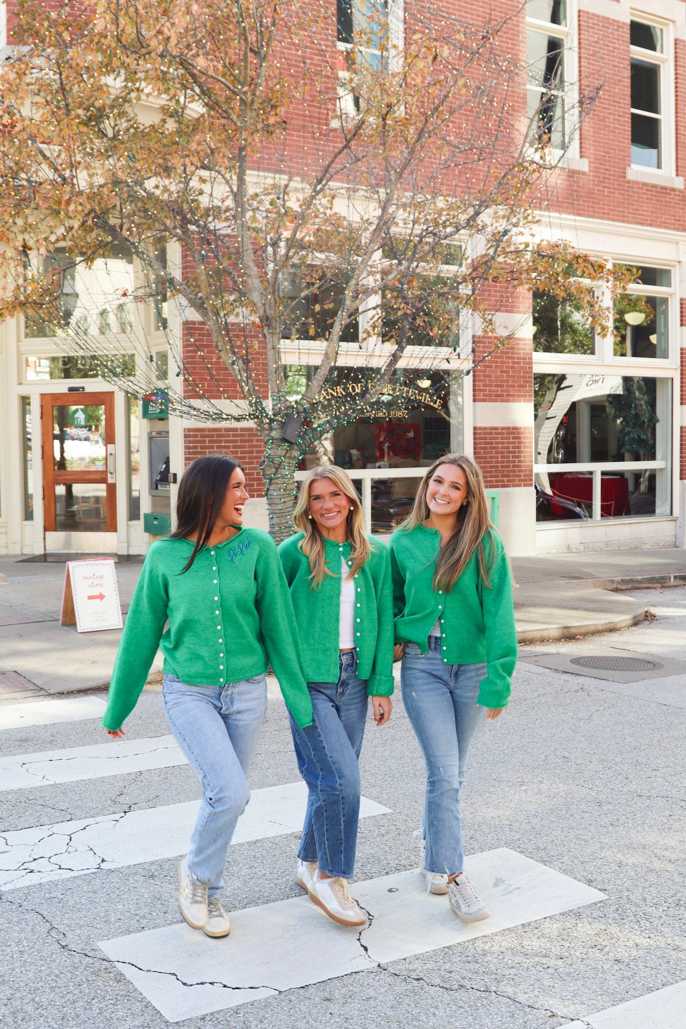 Sorority Green Cardigan