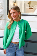 Sorority Green Cardigan
