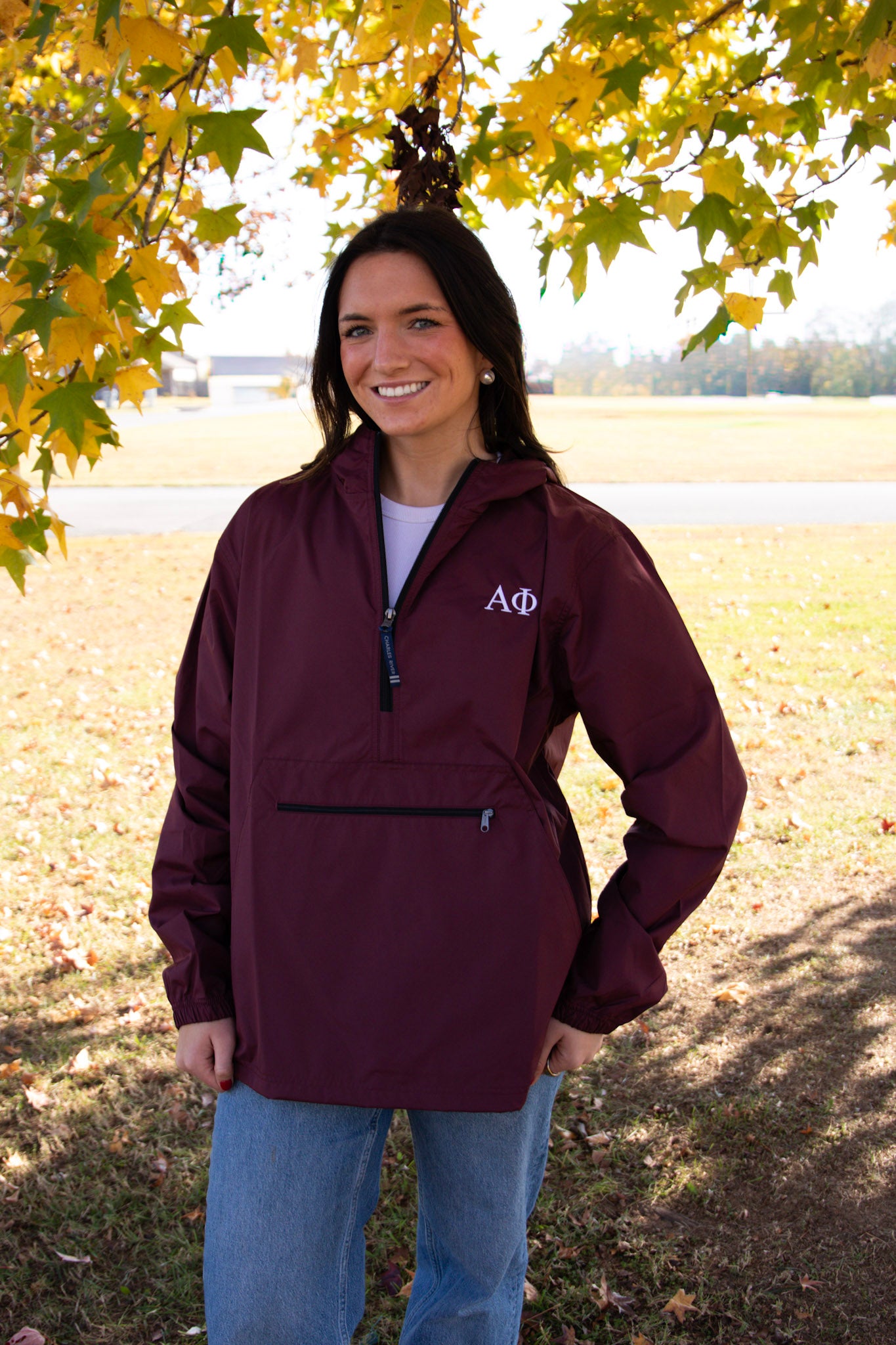 Sorority Embroidered Rain Jacket