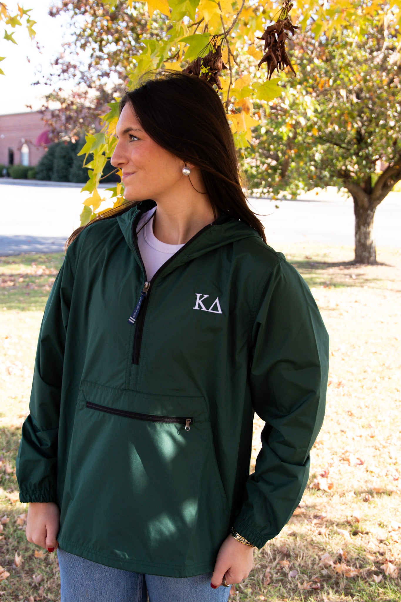 Sorority Embroidered Rain Jacket