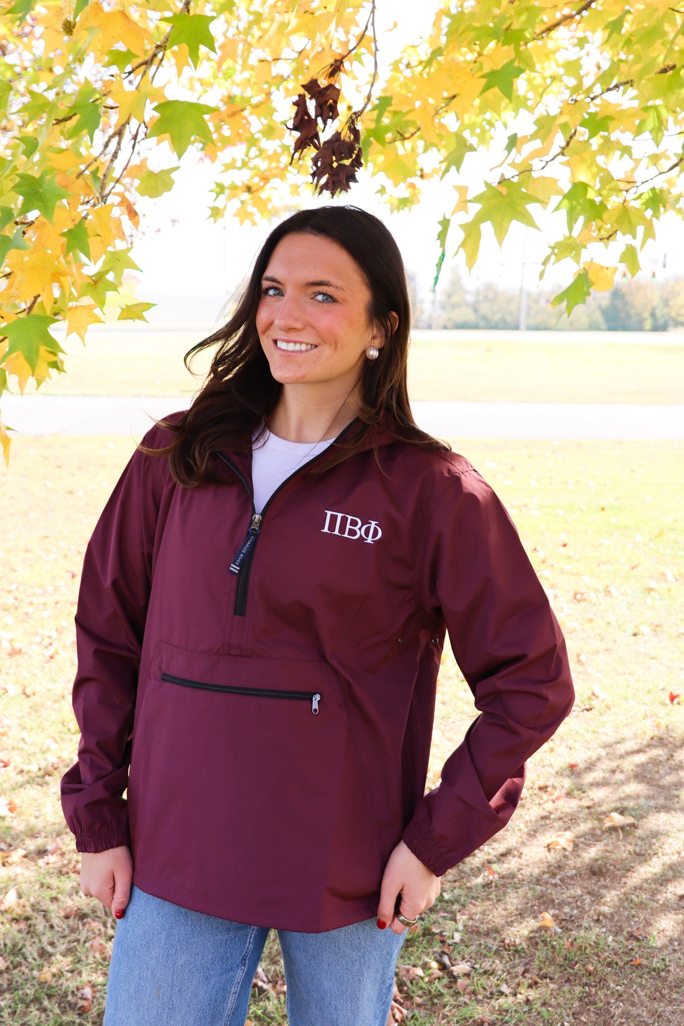 Sorority Embroidered Rain Jacket