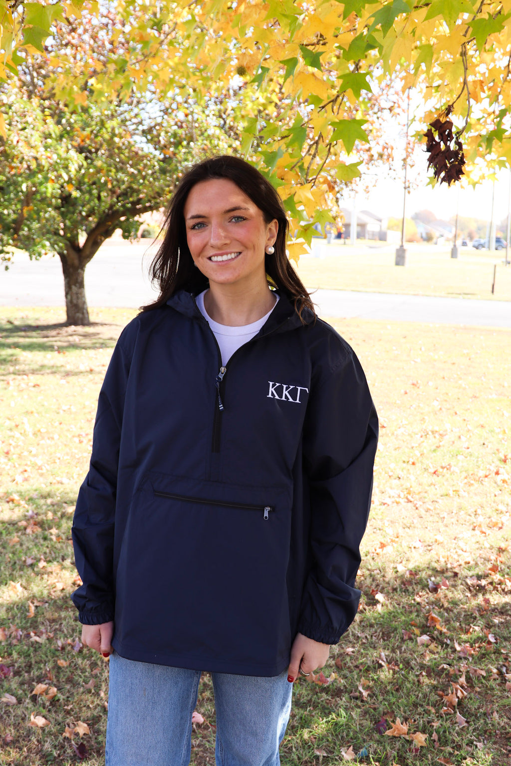 Sorority Embroidered Rain Jacket