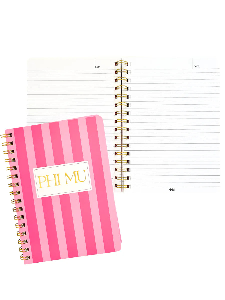 Sorority Stripe Notebook