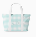 Zeta Tau Alpha Gingham Tote