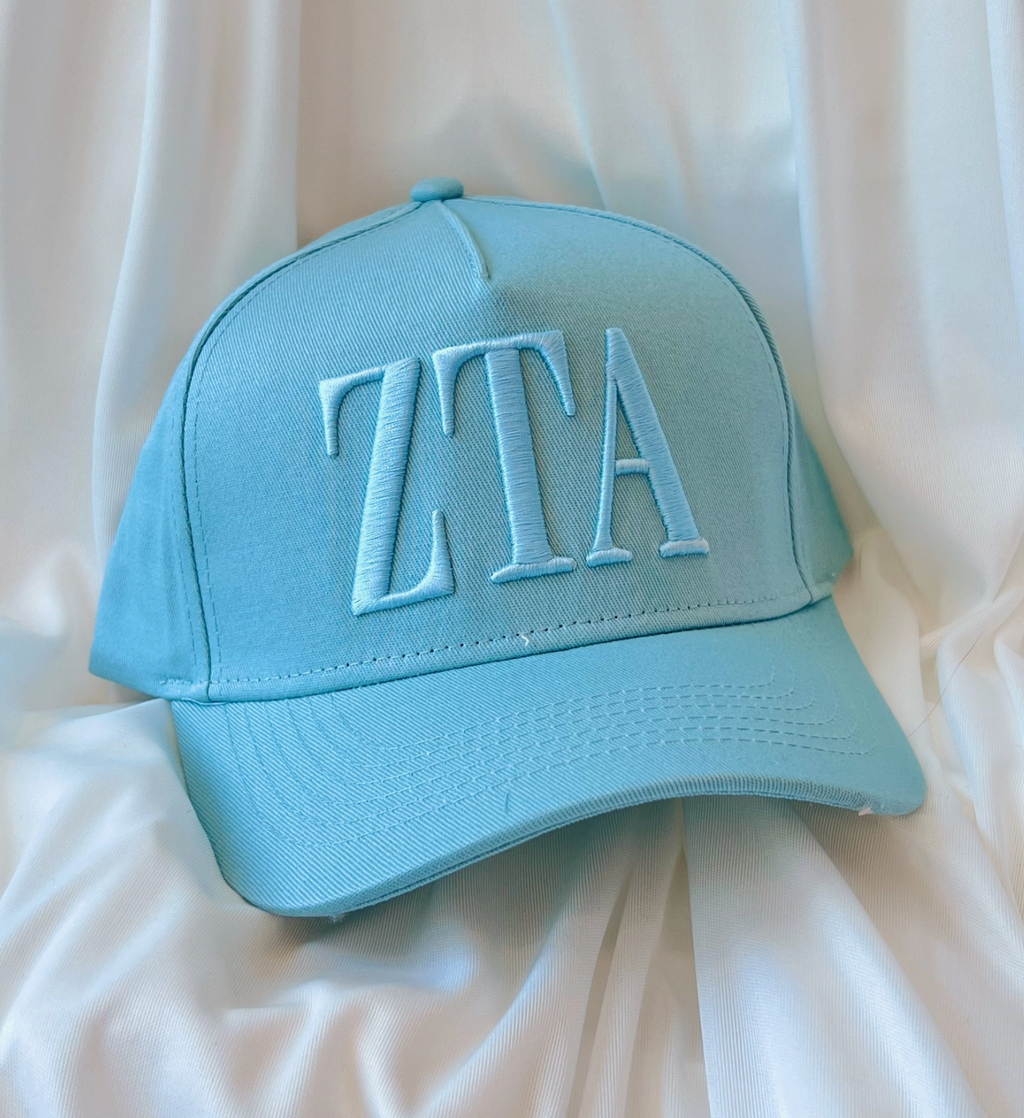 Zeta Tau Alpha Pastel Tone on Tone Hat