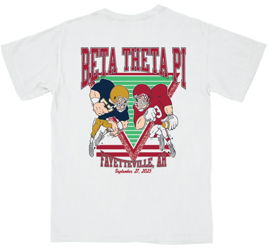Beta Theta Pi Arkansas vs Notre Dame 2025 T-Shirt
