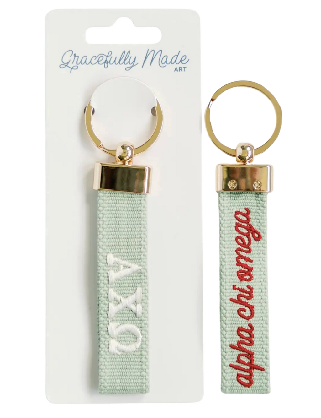 Alpha Chi Omega Keychain
