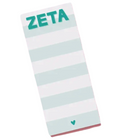 Zeta Tau Alpha Skinny Note Pad