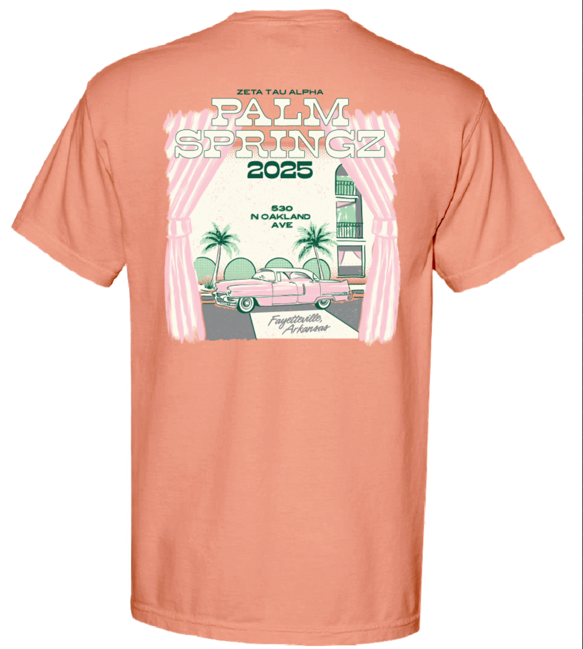 Zeta Tau Alpha Arkansas Palm Springs Function 2025 T-Shirt