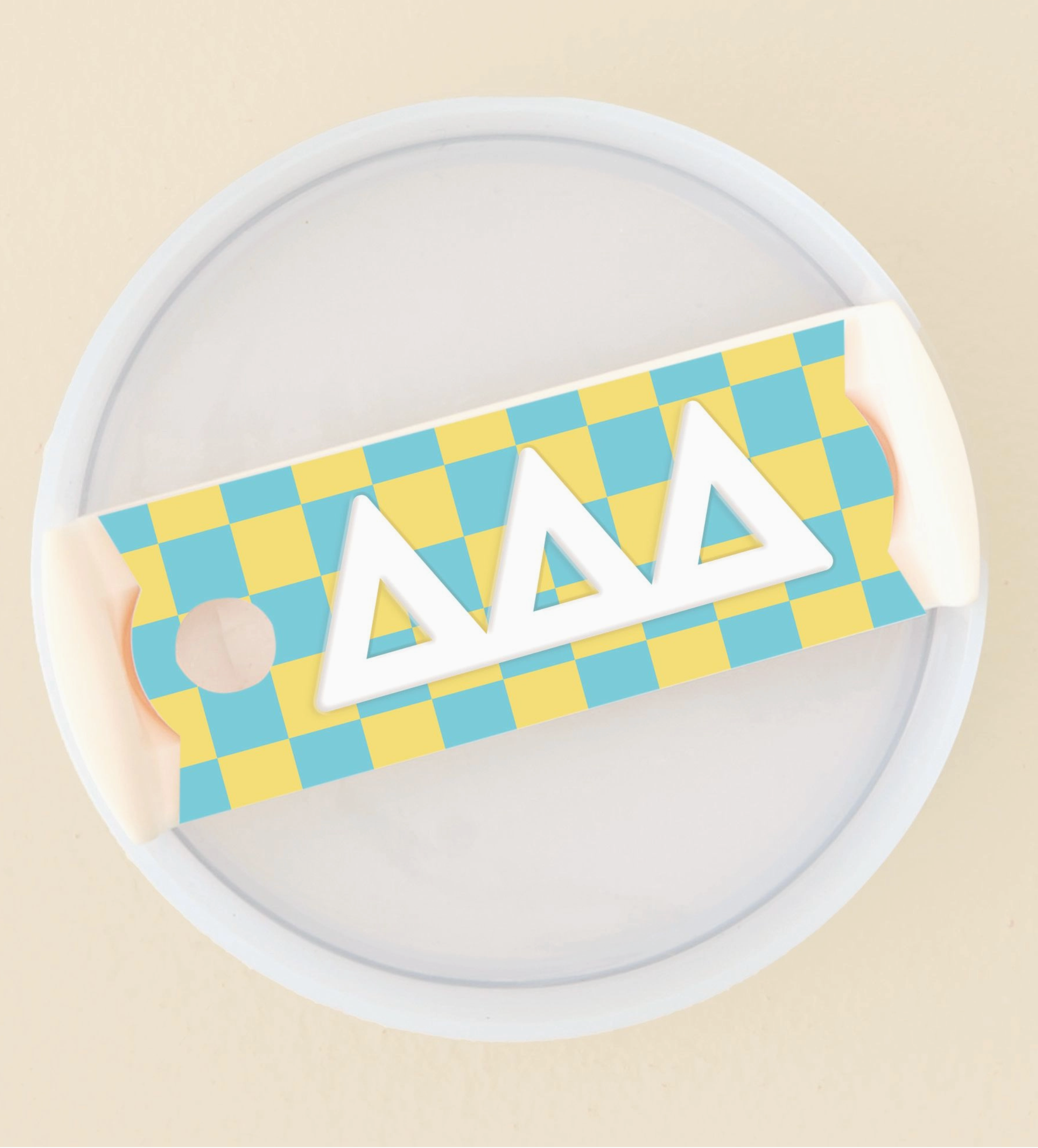 Sorority Tumbler Lid Tags