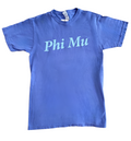Phi Mu Blue Tone-on-Tone T-Shirt