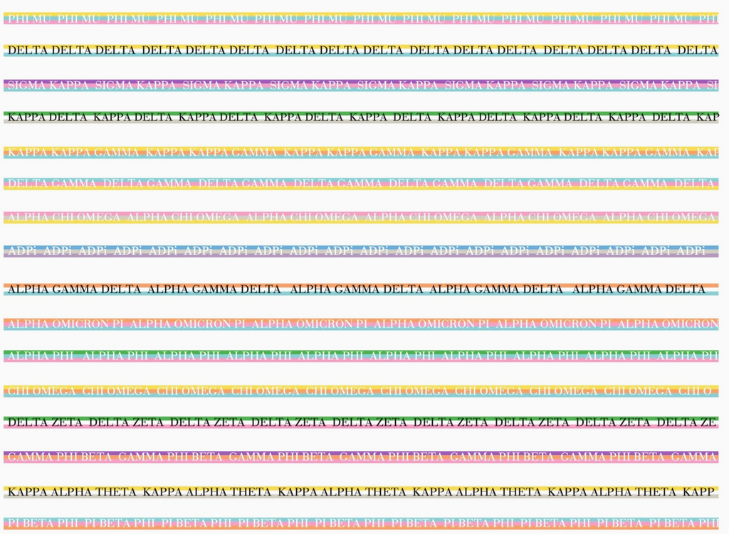 Sorority Colorful Purse Strap