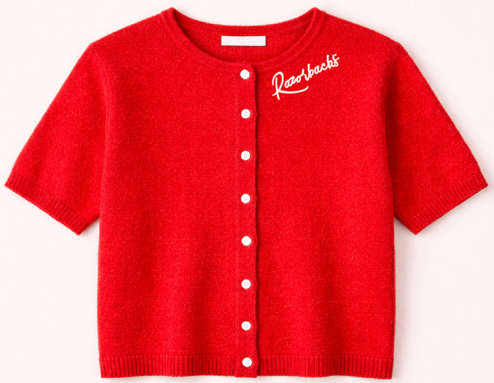 Razorbacks Red Cardigan