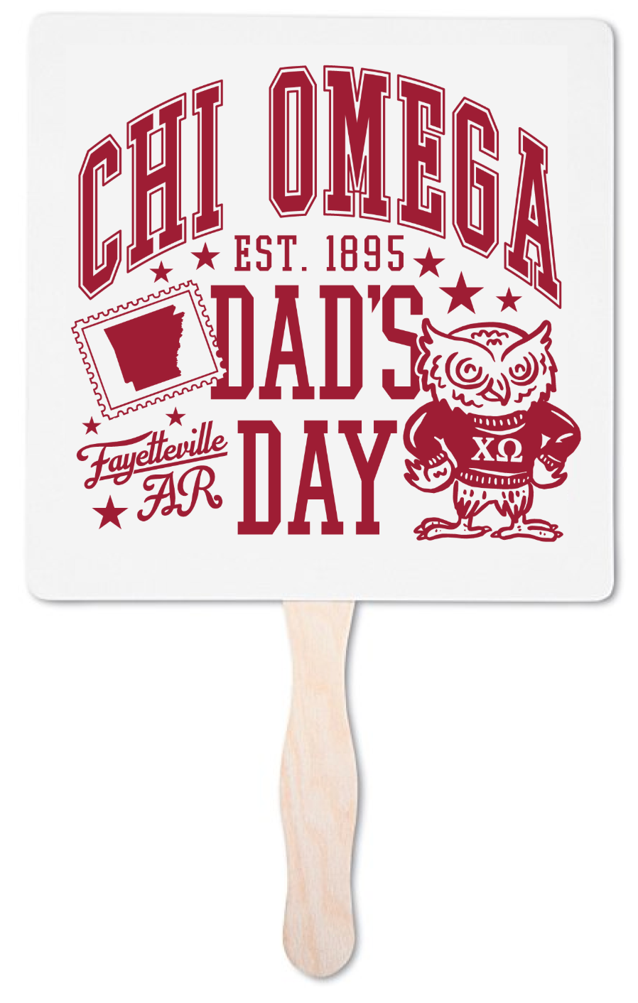 Chi Omega Arkansas Dad's Weekend 2026 Fan