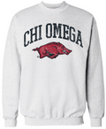 Chi Omega Arkansas Hog Crewneck