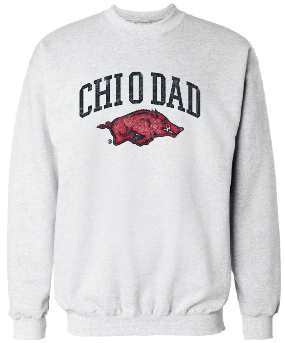 Chi Omega Arkansas Dad Crewneck