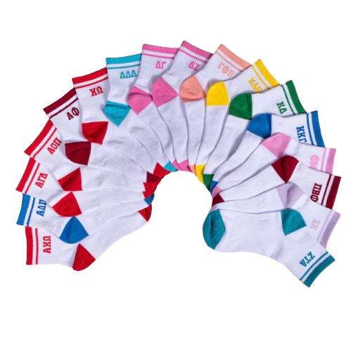 Alpha Delta Pi Quarter Socks