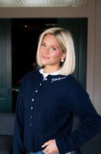 Sorority Navy Button Up Cardigan