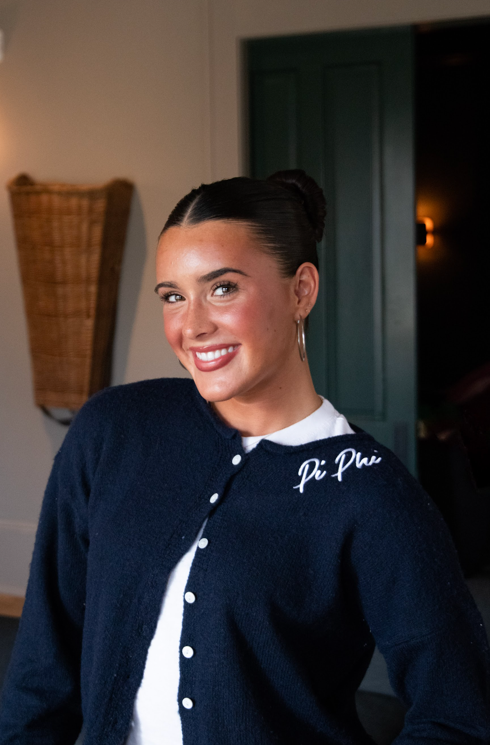 Sorority Navy Button Up Cardigan