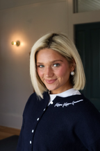 Sorority Navy Button Up Cardigan