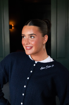 Sorority Navy Button Up Cardigan