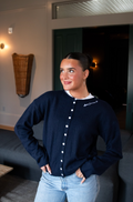 Sorority Navy Button Up Cardigan