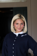 Sorority Navy Button Up Cardigan