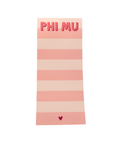 Phi Mu Skinny Note Pad