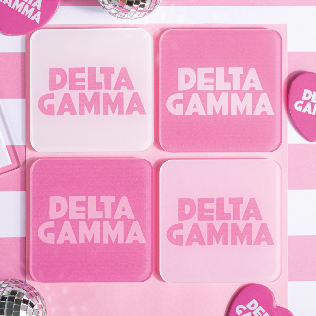 Sorority Acrylic Coaster Set