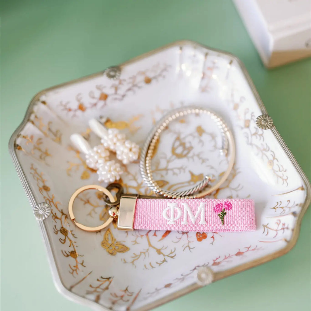 Sorority Embroidered Keychain