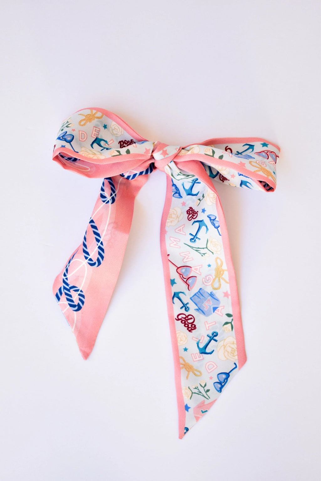 Delta Gamma Skinny Scarf Twilly