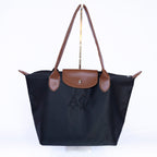 Sorority Embroidered Leather Tote Bag