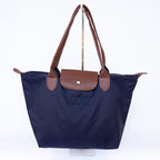 Sorority Embroidered Leather Tote Bag