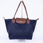 Sorority Embroidered Leather Tote Bag