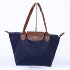 Sorority Embroidered Leather Tote Bag