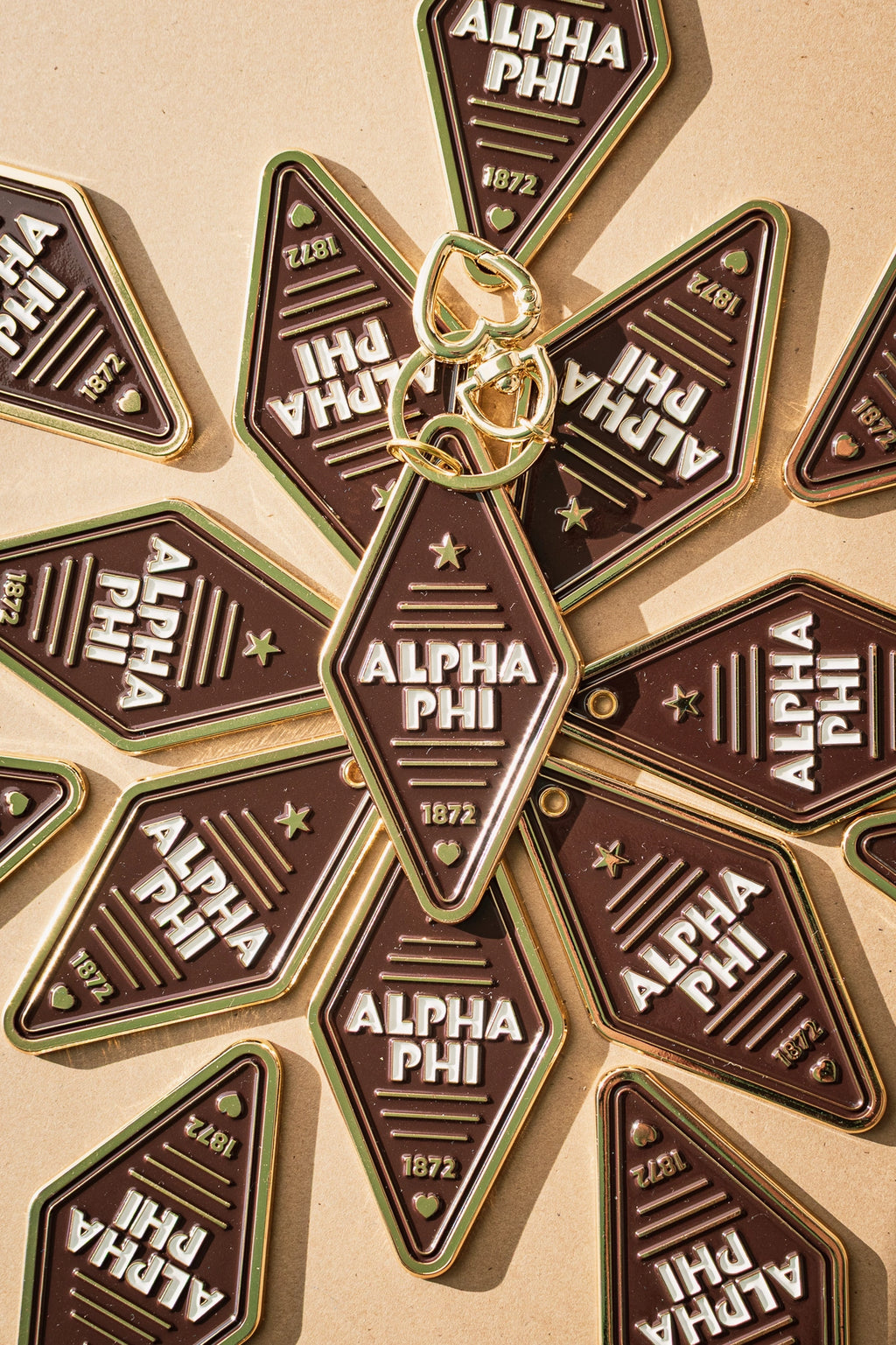 Sorority Enamel Hotel Keychain