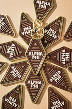 Sorority Enamel Hotel Keychain