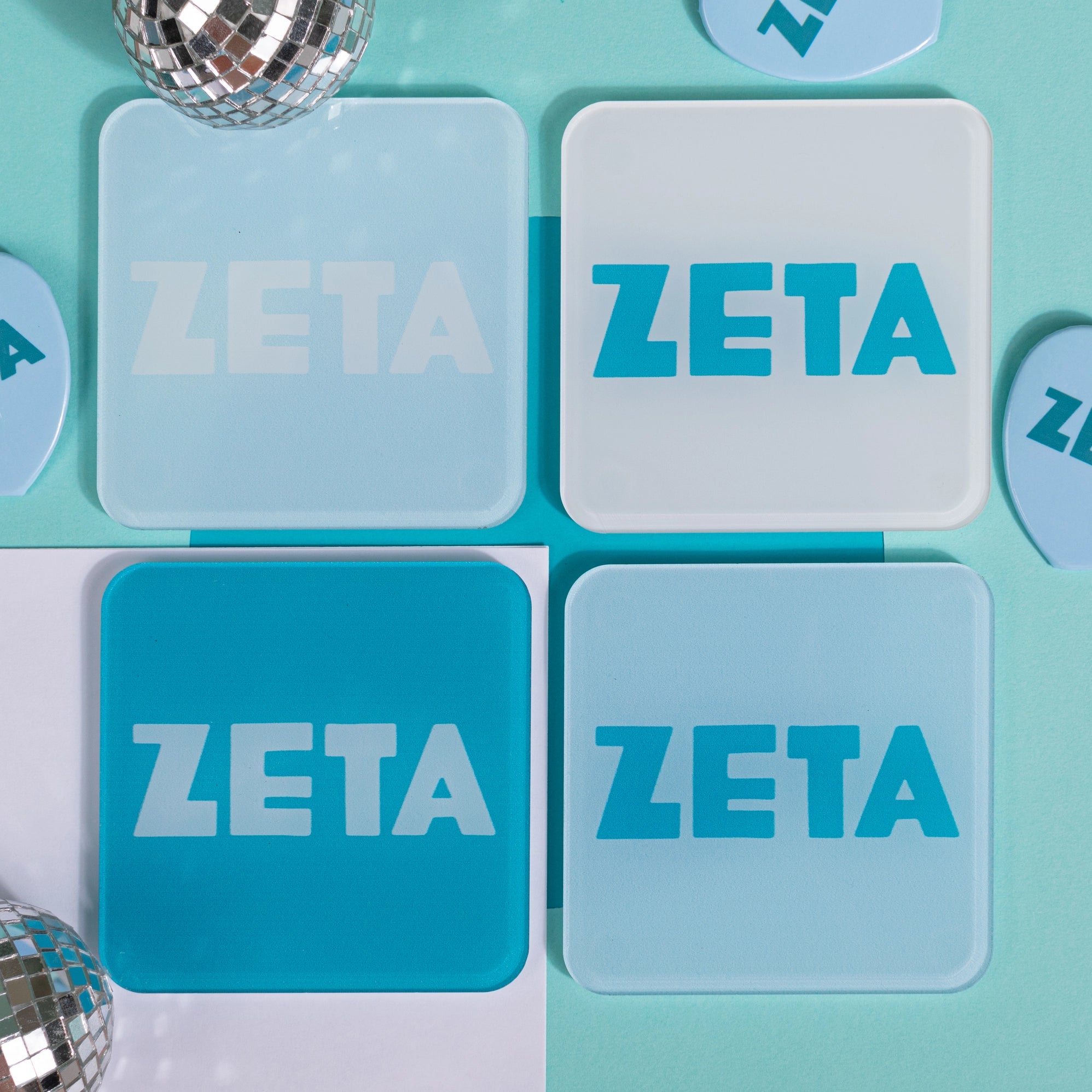 Sorority Acrylic Coaster Set