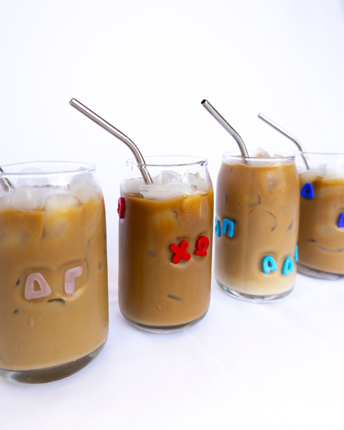 Sorority Letter Juice Glasses