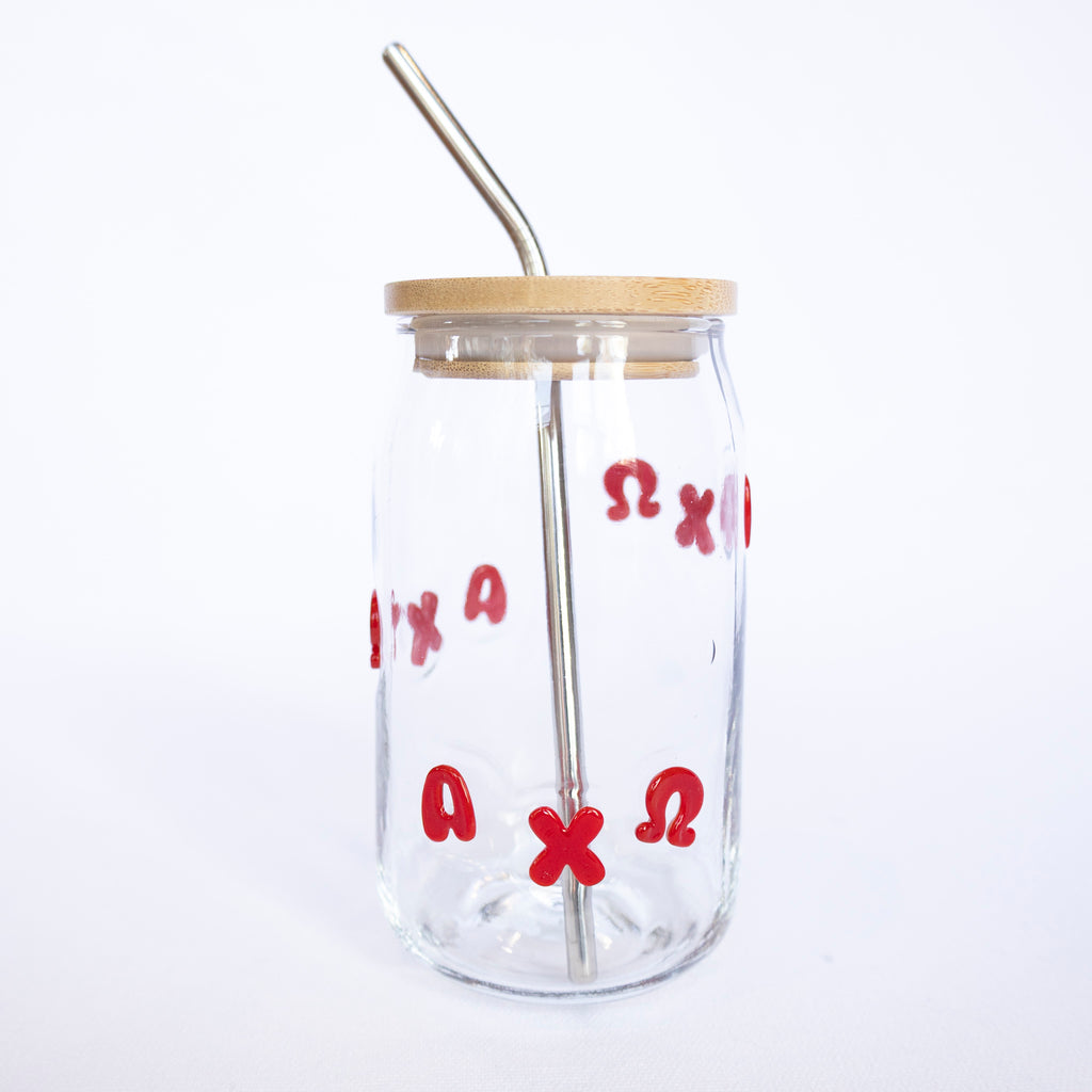 Sorority Letter Juice Glasses