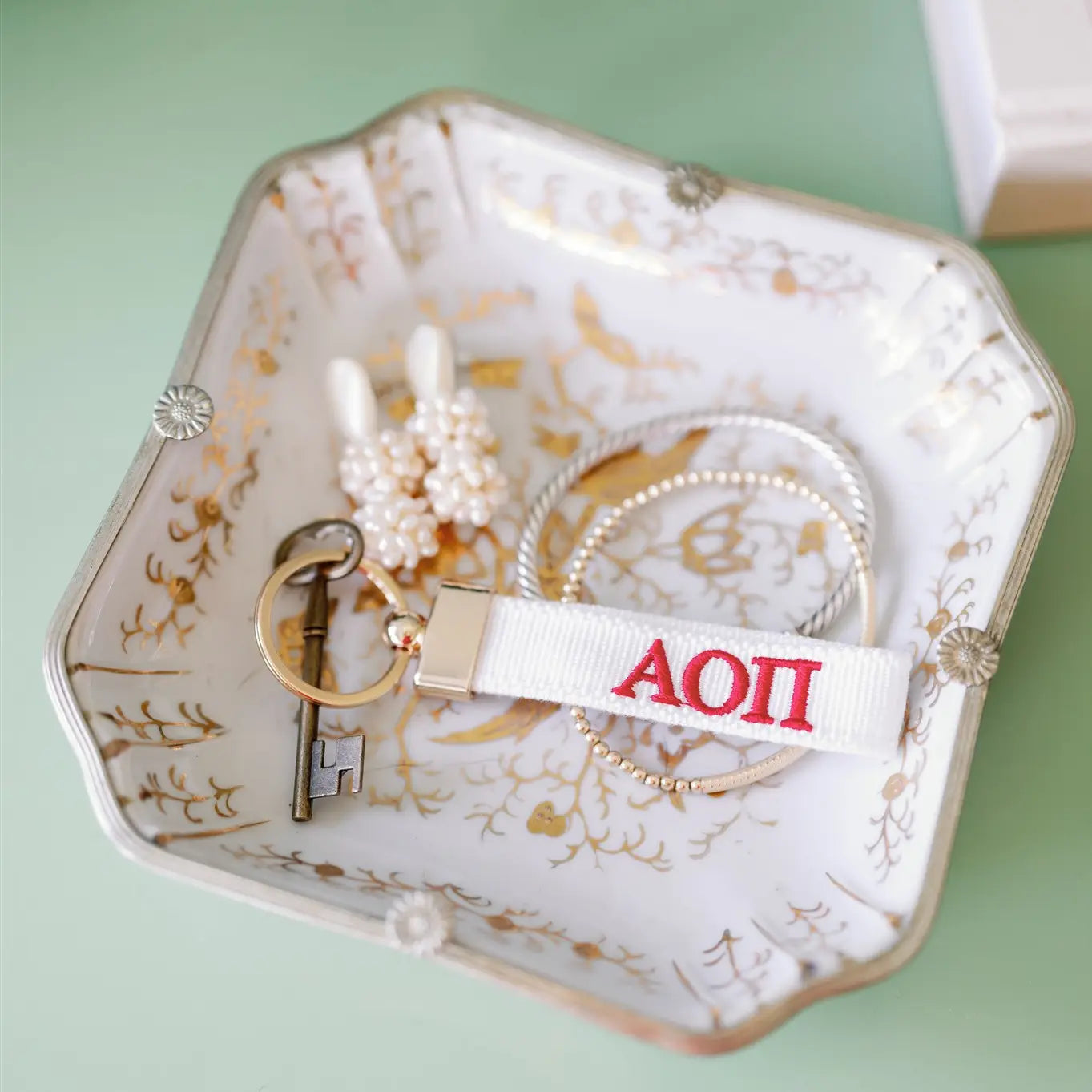 Sorority Embroidered Keychain