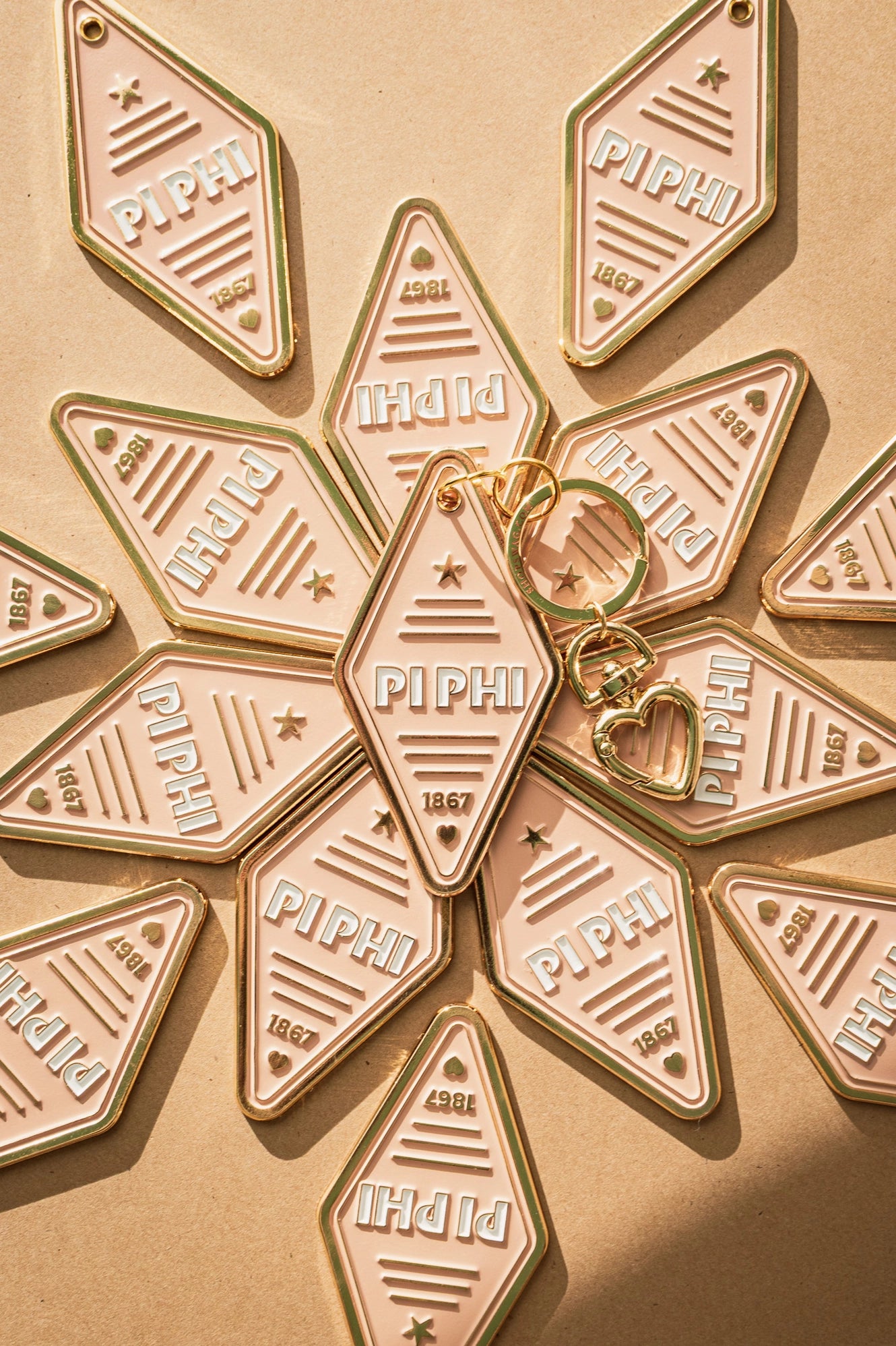 Sorority Enamel Hotel Keychain