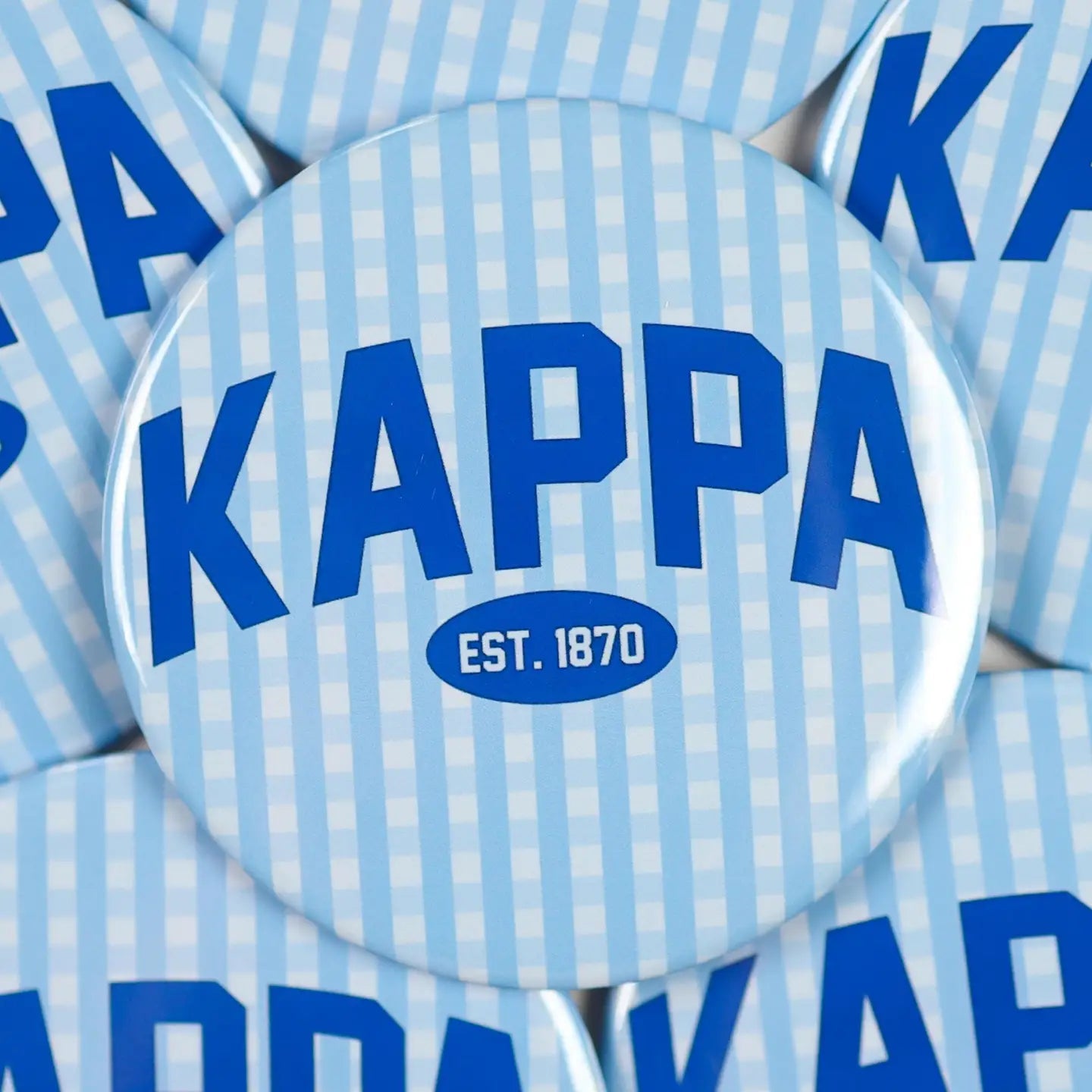 Sorority Gingham Button