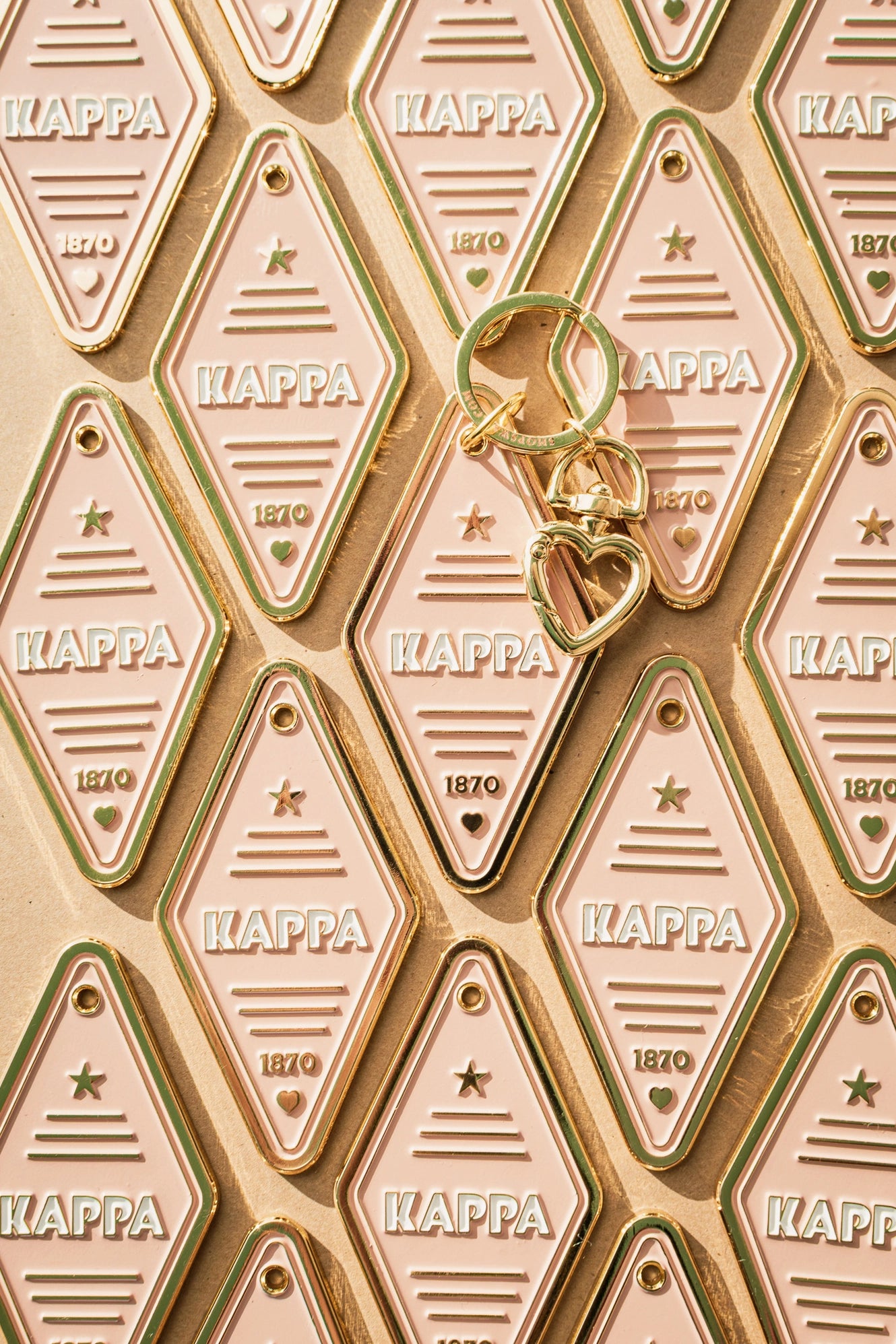 Sorority Enamel Hotel Keychain
