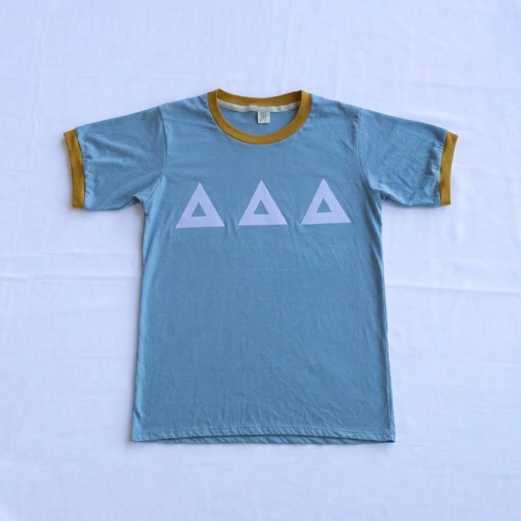 Delta Delta Delta Letter Ringer T-shirt