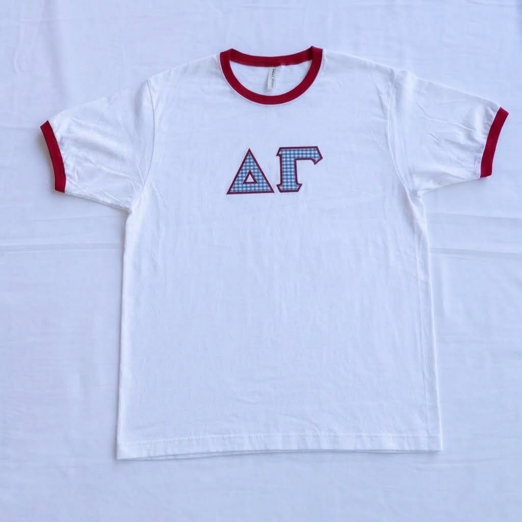 Delta Gamma Letter Ringer T-Shirt