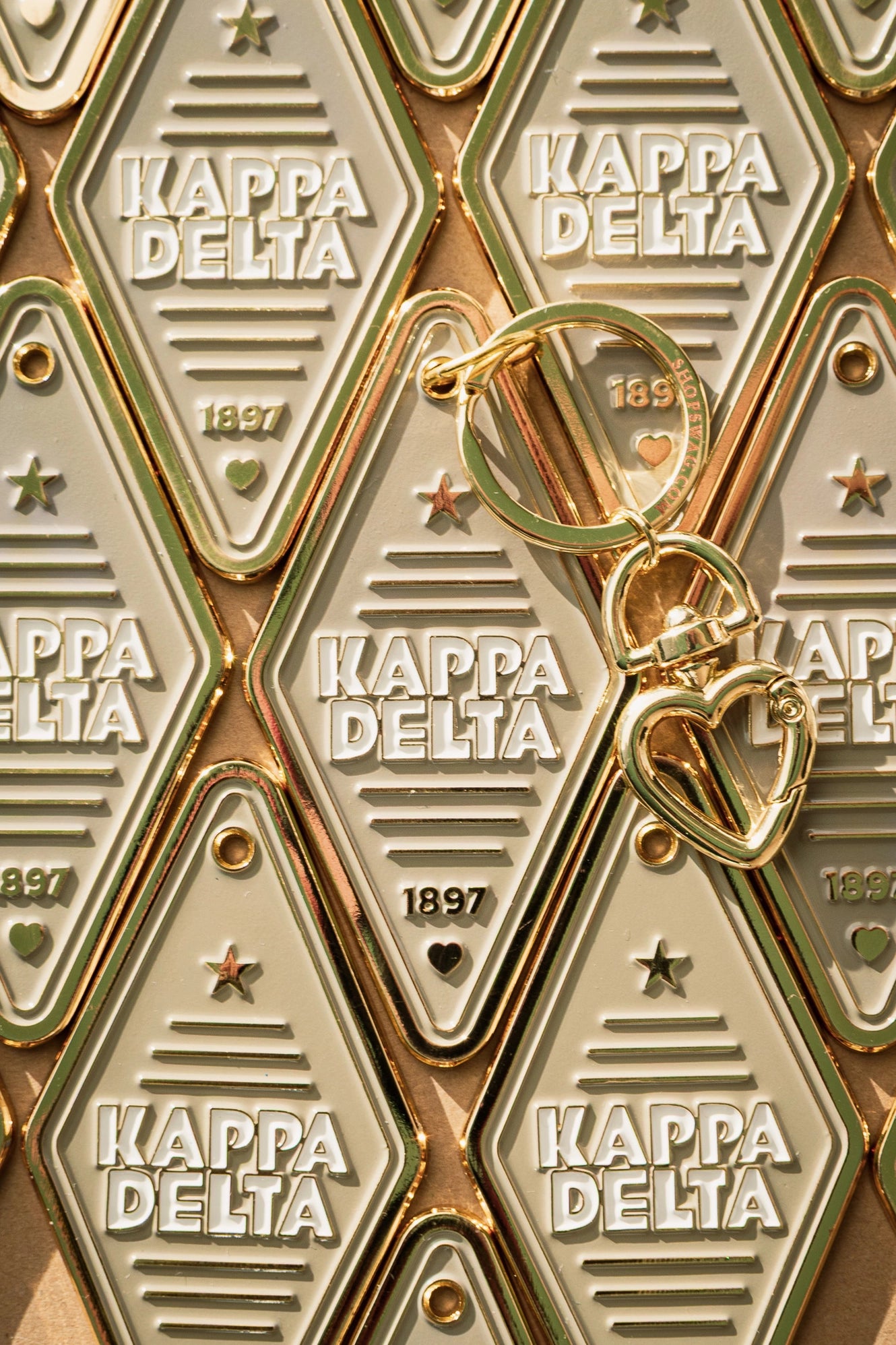 Sorority Enamel Hotel Keychain